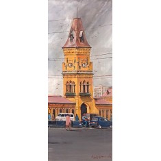 Abdul Hameed, 12 x 30 inch, Acrylic on Canvas, Cityscape Painting, AC-ADHD-170
